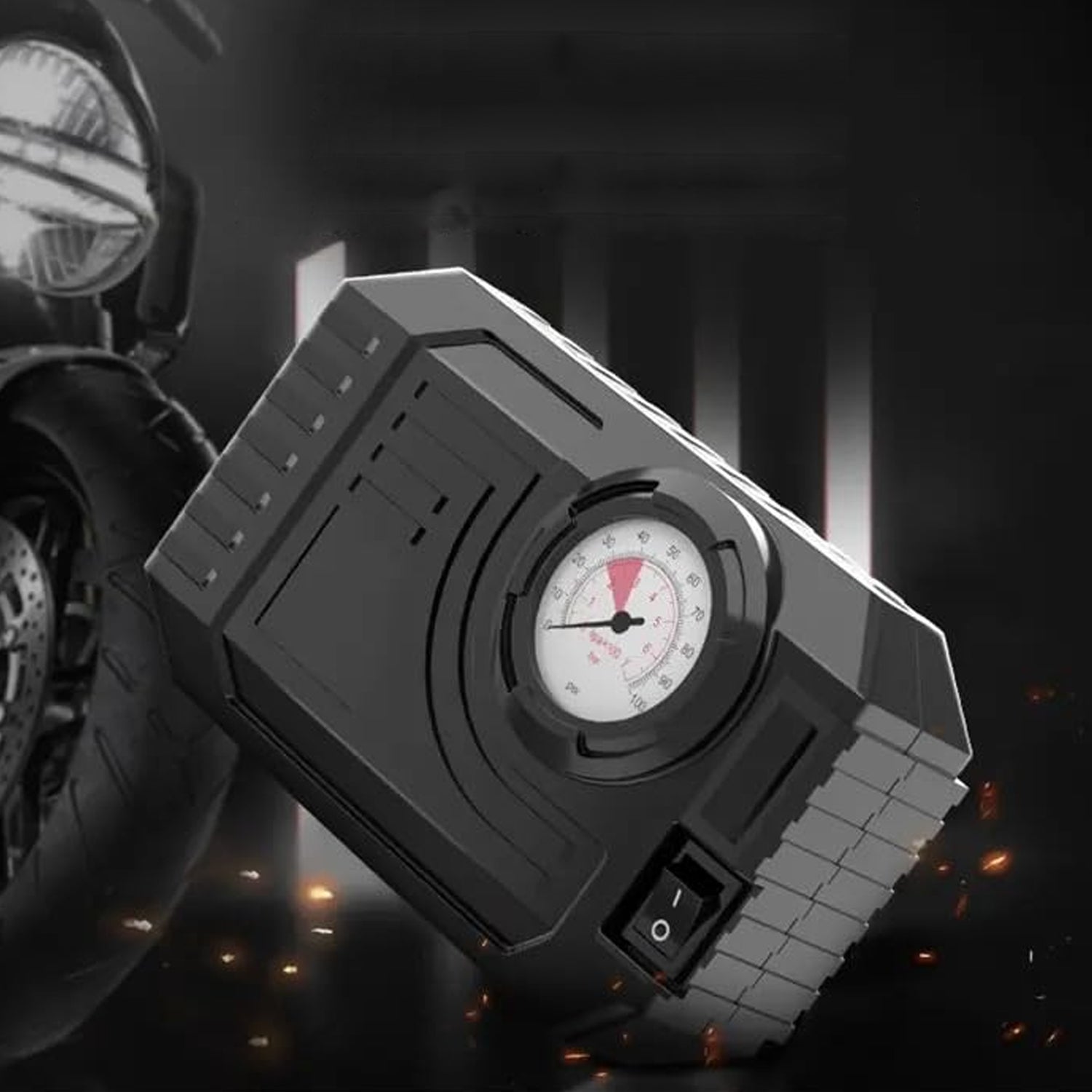 7586 Tire Inflator Portable Air Compressor 12V Small Air Pump for Car Tires Bicycle Balloons, Cars, Bike, Bicycles and Other Inflatables with LED Light (12V) 7586 Tire Inflator Portable Air Compressor 12V Small Air Pump for Car Tires Bicycle Balloons, Cars, Bike, Bicycles and Other Inflatables with LED Light (12V)